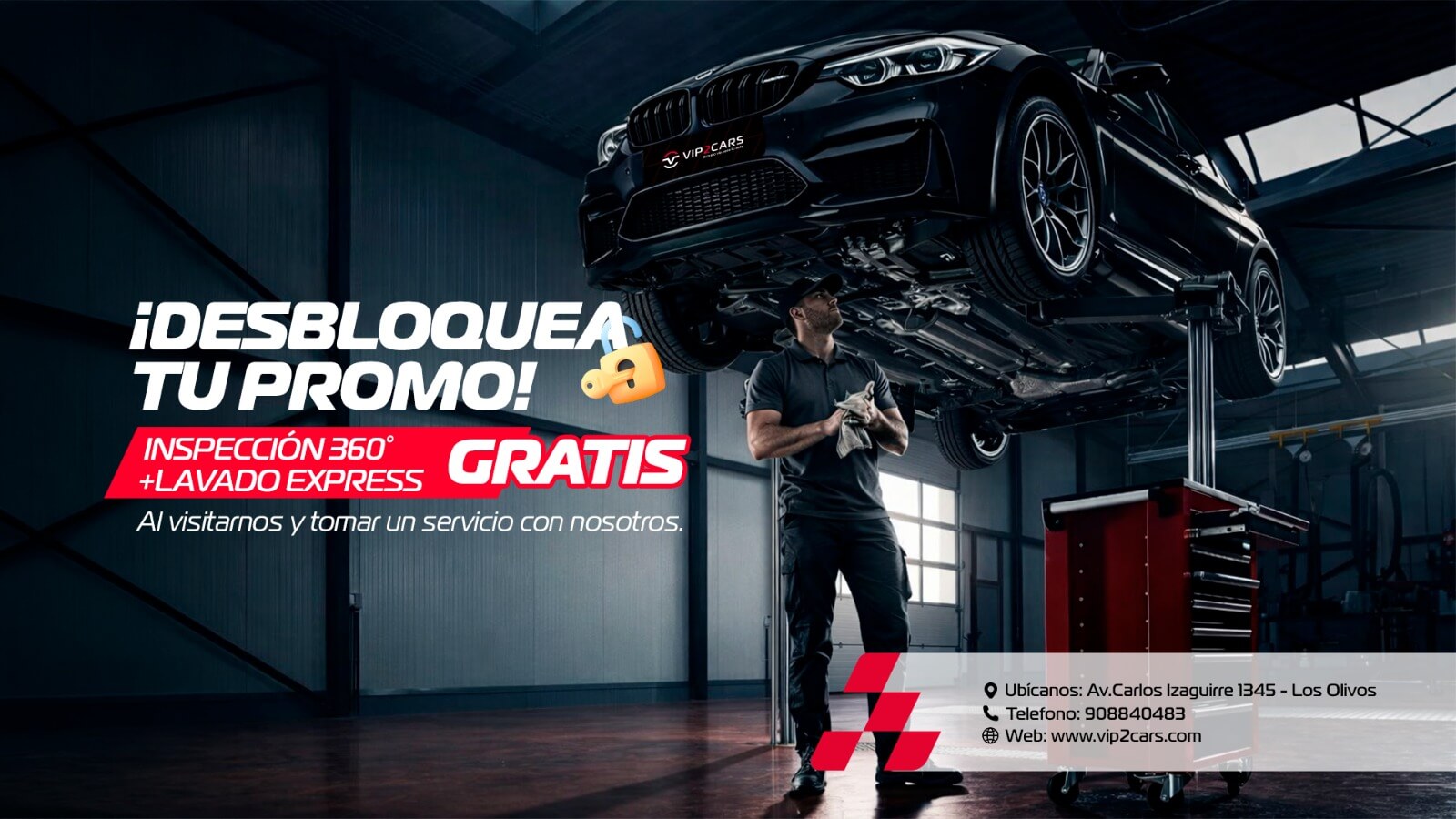 Inspección 360 + lavado express gratis
