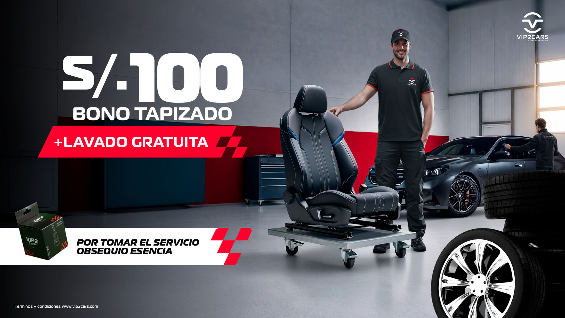 S/ 100 bono tapizado + lavado gratuita